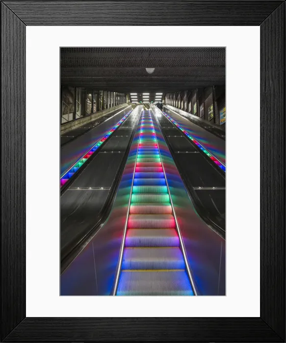 Framed Print : Sweden, Stockholm, Stockhom Underground Metro, Tekniska Hogskolan Station Framed Print : Sweden, Stockholm, Stockhom Underground Metro, Tekniska Hogskolan Station