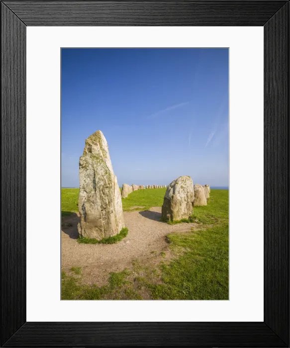 Framed Print : Sweden, Southern Sweden, Kaseberga, Ales Stenar, Ales Stones Framed Print : Sweden, Southern Sweden, Kaseberga, Ales Stenar, Ales Stones