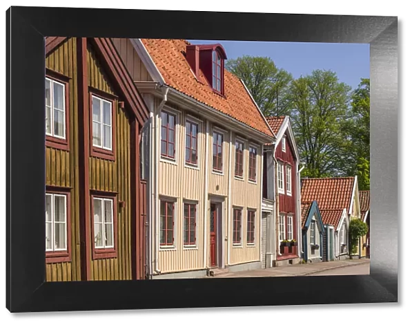 Sweden, Southeast Sweden, Kalmar, town building detail