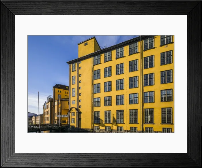 Framed Print : Sweden, Southeast Sweden, Norrkoping, early Swedish industrial town, Arbetets Museum