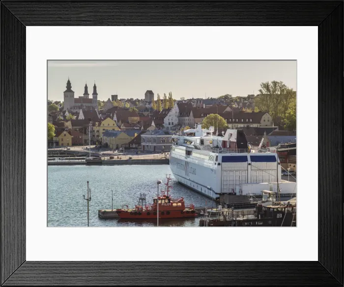 Framed Print : Sweden, Gotland Island, Visby, Gotland Ferry