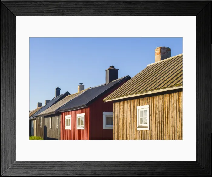 Framed Print : Sweden, Gotland Island, Gnisvard, fishing shack