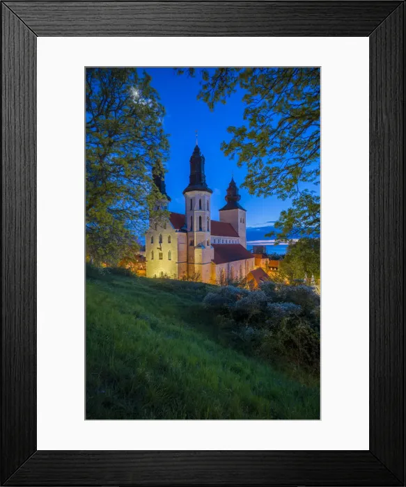 Framed Print : Sweden, Gotland Island, Visby, Visby Sankta Maria domkyrka cathedral, 12th century