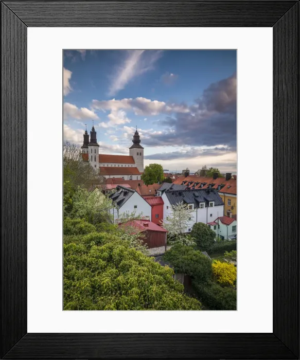 Framed Print : Sweden, Gotland Island, Visby, Visby Sankta Maria domkyrka cathedral, 12th century Framed Print : Sweden, Gotland Island, Visby, Visby Sankta Maria domkyrka cathedral, 12th century