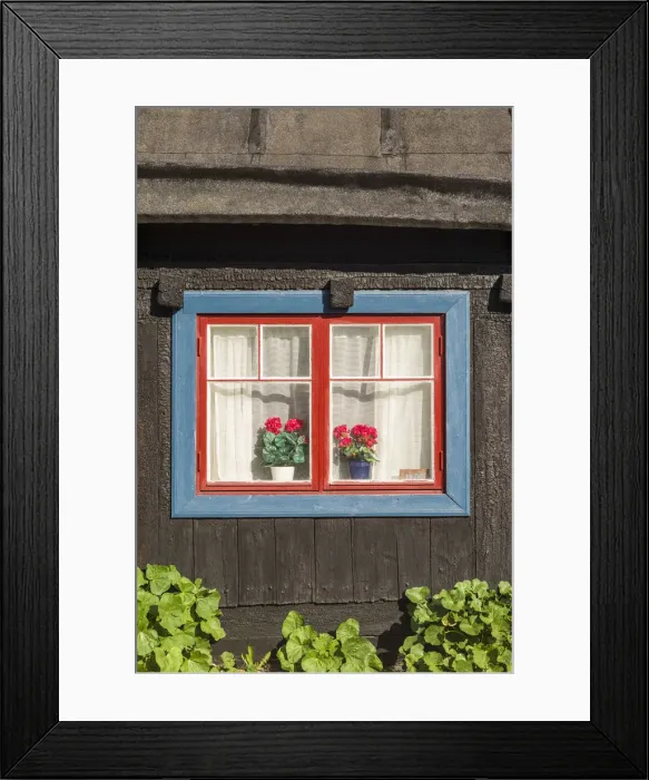 Framed Print : Sweden, Gotland Island, Visby, house detail