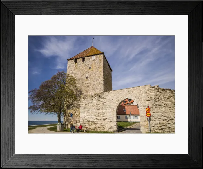 Framed Print : Sweden, Gotland Island, Visby, Kruttornet Tower Framed Print : Sweden, Gotland Island, Visby, Kruttornet Tower