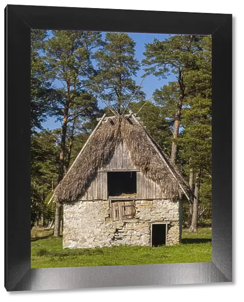 Sweden, Faro Island, Broa, antique barn
