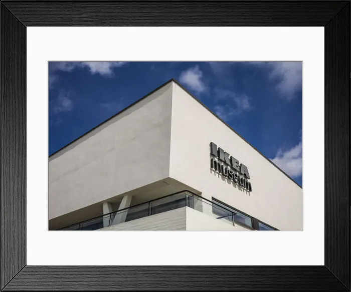 Framed Print : Sweden, Smaland, Almhult, site of the first IKEA store built in Sweden, IKEA Museum