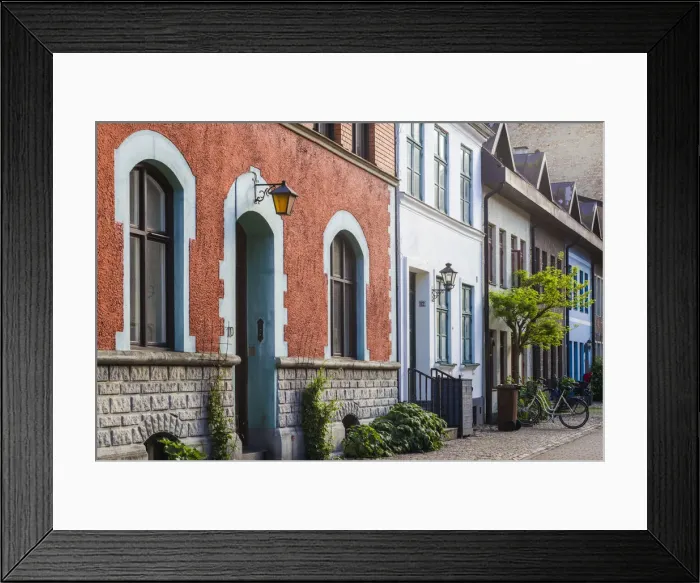 Framed Print : Sweden, Scania, Malmo, Lilla Torg square area, building detail Framed Print : Sweden, Scania, Malmo, Lilla Torg square area, building detail