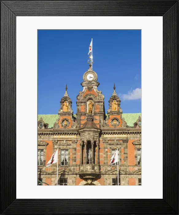 Framed Print : Sweden, Scania, Malmo, Stortorget square, Radhuset, city hall Framed Print : Sweden, Scania, Malmo, Stortorget square, Radhuset, city hall
