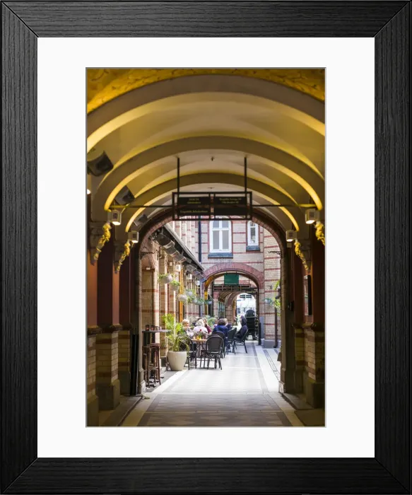 Framed Print : Sweden, Scania, Malmo, Stortorget square, archway Framed Print : Sweden, Scania, Malmo, Stortorget square, archway