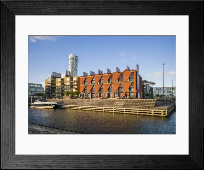 Framed Print : Sweden, Scania, Malmo, Turning Torso building, designed by architect Santisgo Calatrava Framed Print : Sweden, Scania, Malmo, Turning Torso building, designed by architect Santisgo Calatrava