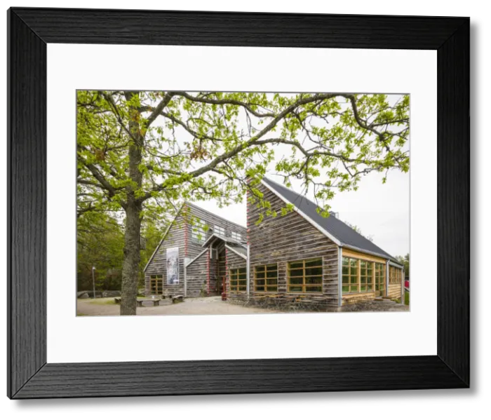 Framed Print : Sweden, Bohuslan, Tanumshede, Vitlycke Museum of the Bronze Age, exterior Framed Print : Sweden, Bohuslan, Tanumshede, Vitlycke Museum of the Bronze Age, exterior