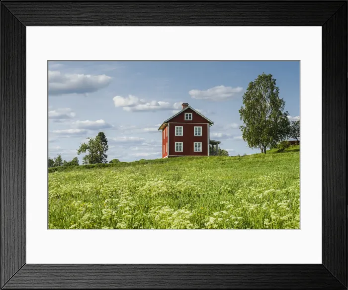 Framed Print : Sweden, Varmland, Marbacka, estate of first female writer to win the Noble Prize of Framed Print : Sweden, Varmland, Marbacka, estate of first female writer to win the Noble Prize of
