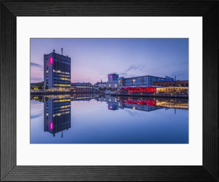 Framed Print : Sweden, Varmland, Karlstad, Gasthamn, renovated harbor now home to high tech companies Framed Print : Sweden, Varmland, Karlstad, Gasthamn, renovated harbor now home to high tech companies