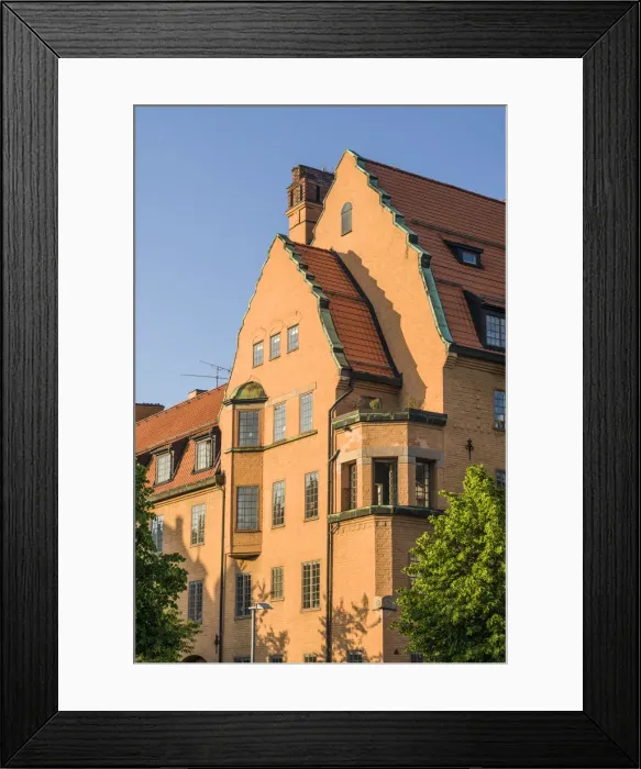 Framed Print : Sweden, Vastmanland, Vasteras, traditional architecture, large house Framed Print : Sweden, Vastmanland, Vasteras, traditional architecture, large house