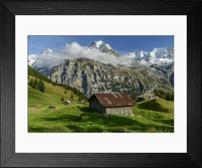 Framed Print : Switzerland, Bernese Alps, Jungfrau from Almendubel near Muerren Framed Print : Switzerland, Bernese Alps, Jungfrau from Almendubel near Muerren