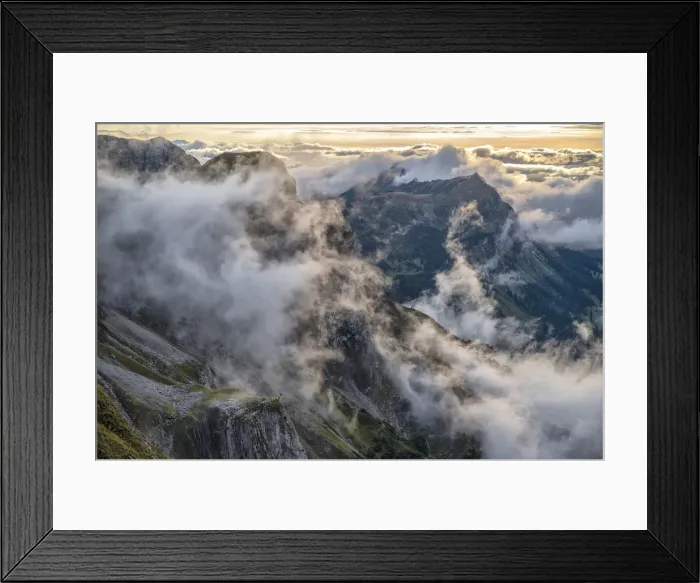 Framed Print : Switzerland, Lucerne, Swiss Alps, Mount Pilatus, sunset and clouds (m) Framed Print : Switzerland, Lucerne, Swiss Alps, Mount Pilatus, sunset and clouds (m)