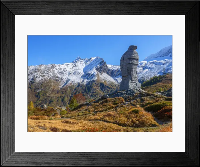 Framed Print : Simplon eagle statue, Simplon pass, Valais, Switzerland Framed Print : Simplon eagle statue, Simplon pass, Valais, Switzerland