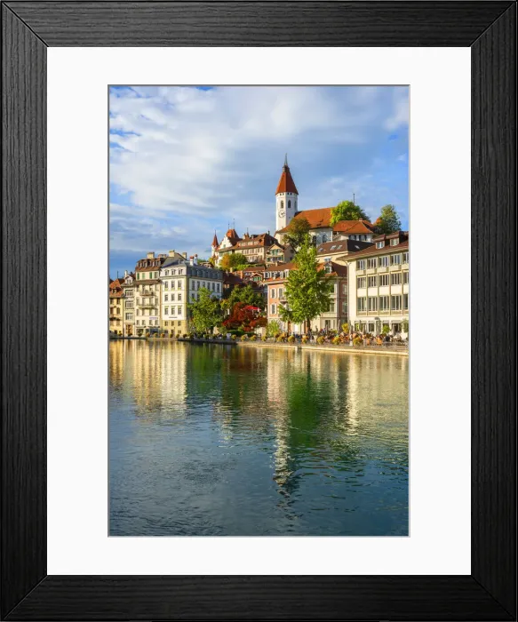 Framed Print : Thun with River Aare, Berner Oberland, Switzerland Framed Print : Thun with River Aare, Berner Oberland, Switzerland