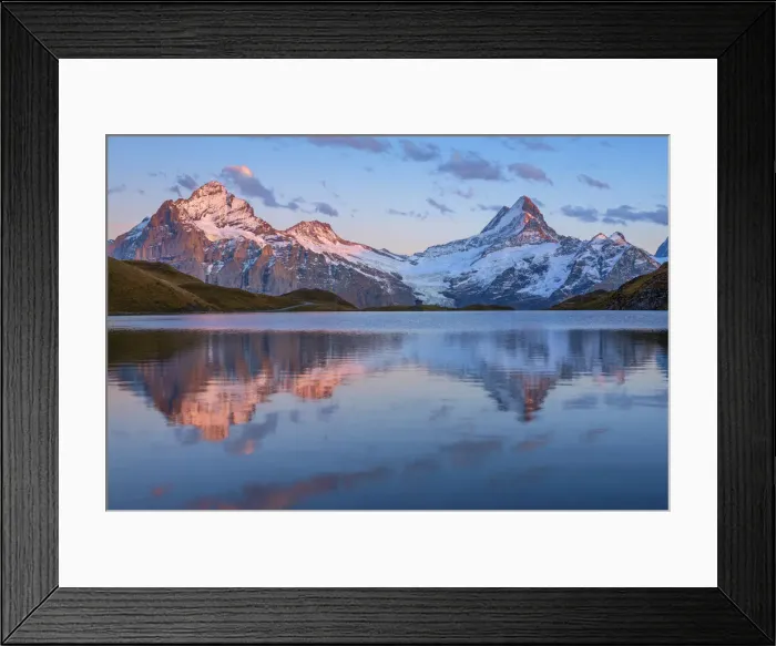 Framed Print : Dusk at Bachalpsee, Grindelwald, Berner Oberland, Switzerland Framed Print : Dusk at Bachalpsee, Grindelwald, Berner Oberland, Switzerland