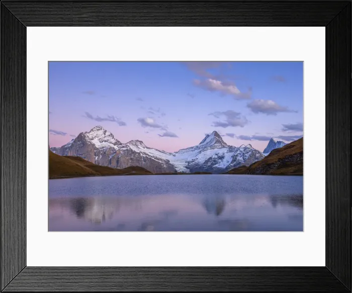 Framed Print : Dusk at Bachalpsee, Grindelwald, Berner Oberland, Switzerland Framed Print : Dusk at Bachalpsee, Grindelwald, Berner Oberland, Switzerland