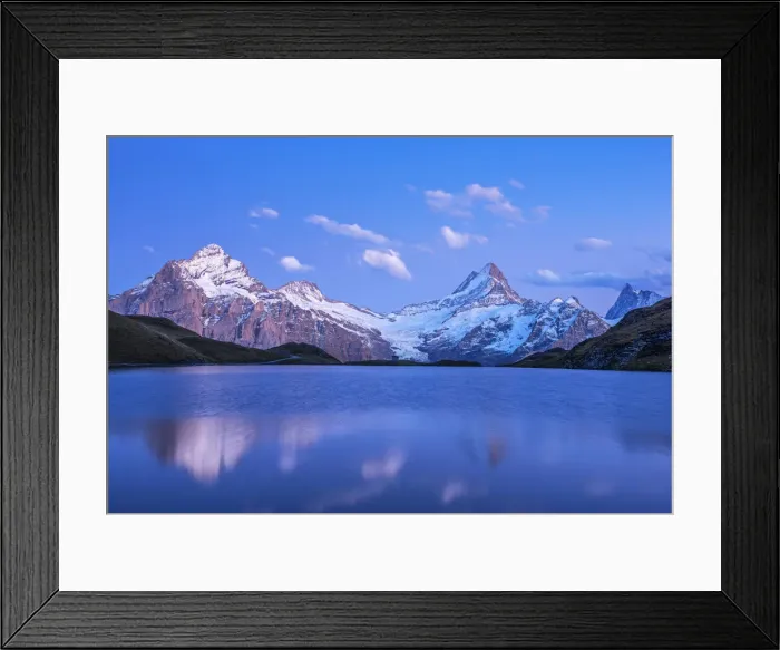 Framed Print : Dusk at Bachalpsee, Grindelwald, Berner Oberland, Switzerland Framed Print : Dusk at Bachalpsee, Grindelwald, Berner Oberland, Switzerland