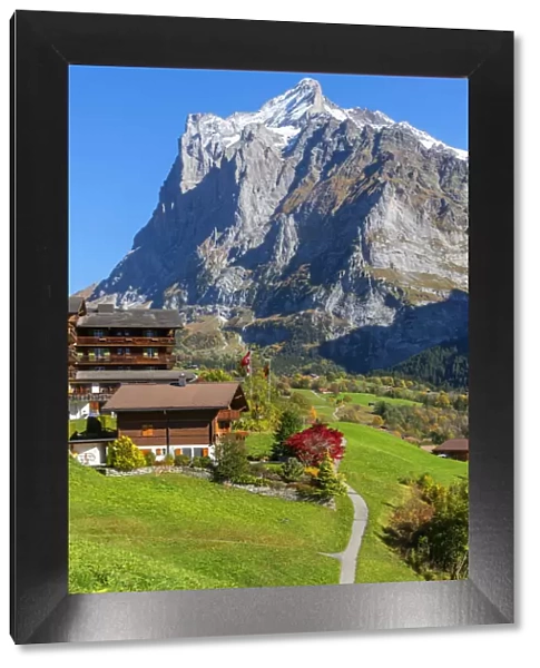 Grindelwald and Wetterhorn, Berner Oberland, Switzerland