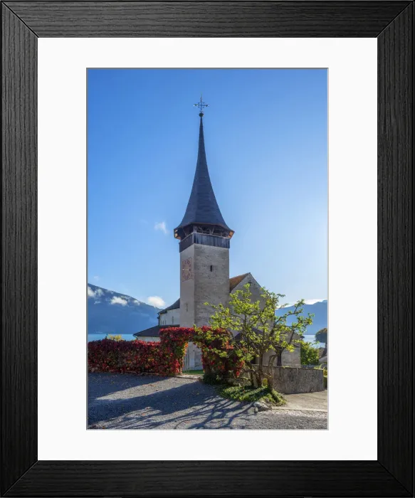 Framed Print : Castle Church of Spiez castle, Spiez, Berner Oberland, Switzerland Framed Print : Castle Church of Spiez castle, Spiez, Berner Oberland, Switzerland