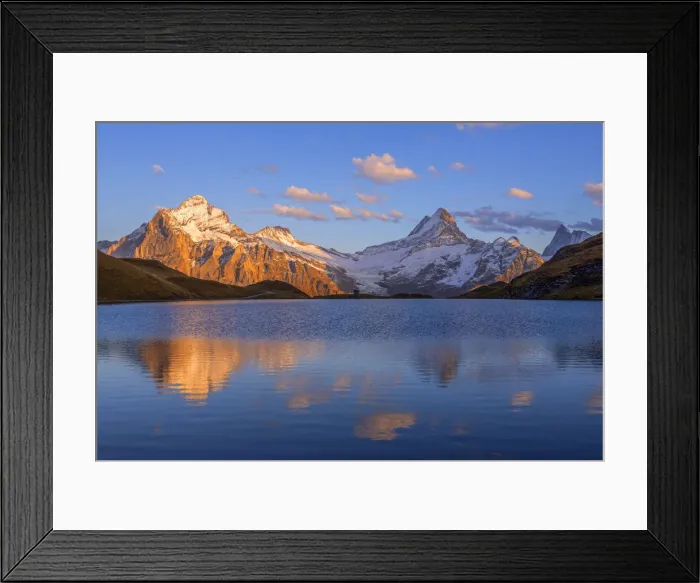 Framed Print : Dusk at Bachalpsee, Grindelwald, Berner Oberland, Switzerland Framed Print : Dusk at Bachalpsee, Grindelwald, Berner Oberland, Switzerland