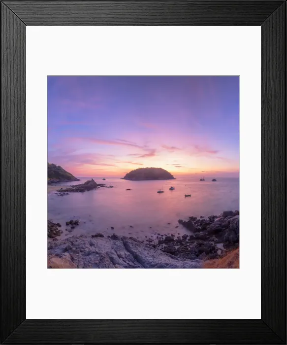 Framed Print : Yanui Beach at sunset, Phuket, Thailand