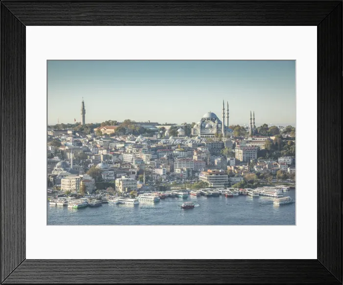 Framed Print : Skyline of Sultanahmet and the Golden Horn, Istanbul, Turkey Framed Print : Skyline of Sultanahmet and the Golden Horn, Istanbul, Turkey