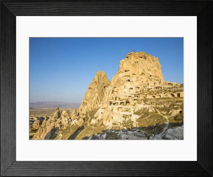 Framed Print : Uchisar castle, Uchisar, near Goreme, Cappadocia, Nevsehir Province, Central Anatolia