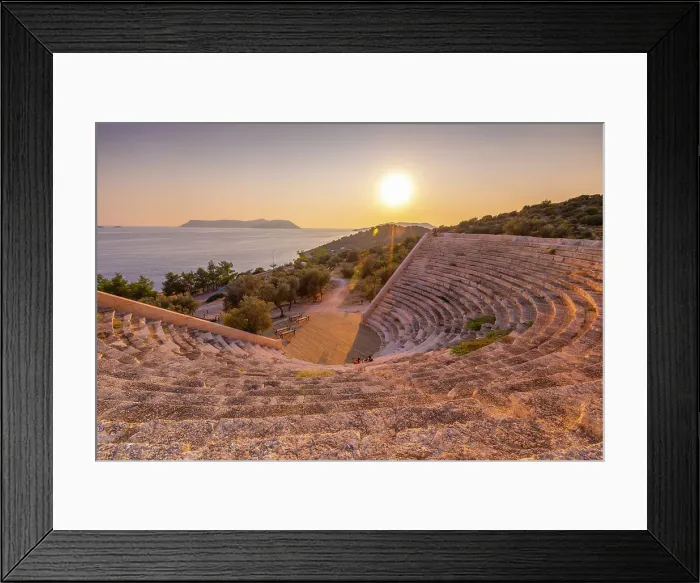 Framed Print : Theatre, Kas, Turkey Framed Print : Theatre, Kas, Turkey