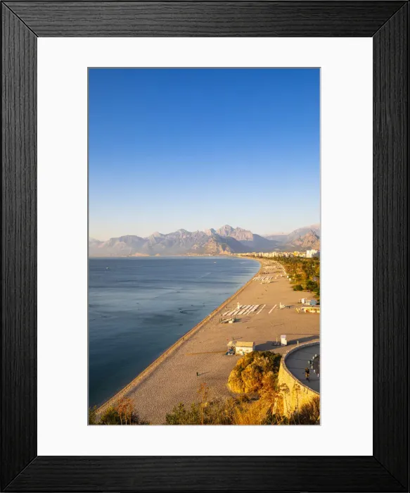 Framed Print : Konyaalti Beach, Antalya, Turkey Framed Print : Konyaalti Beach, Antalya, Turkey