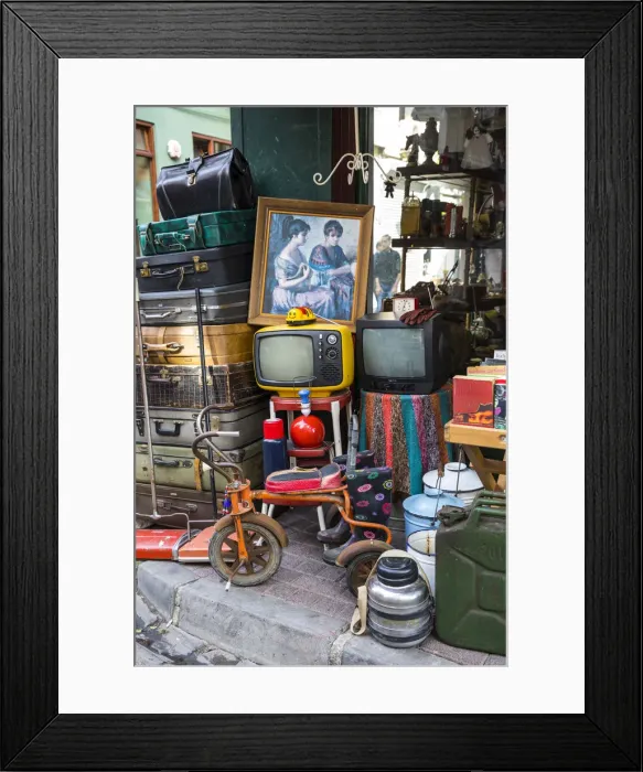 Framed Print : Antiques shop, Balat district, Istanbul, Turkey Framed Print : Antiques shop, Balat district, Istanbul, Turkey