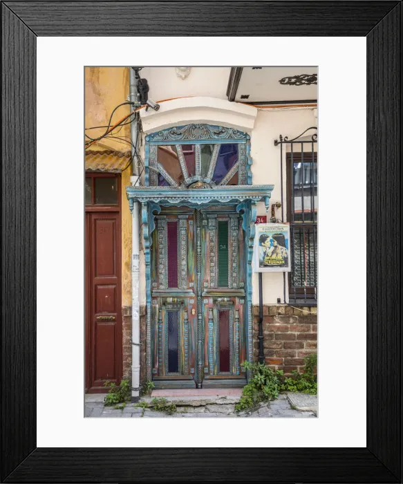 Framed Print : Doorway, Balat district, Istanbul, Turkey Framed Print : Doorway, Balat district, Istanbul, Turkey