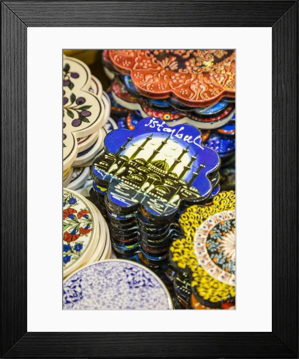 Framed Print : Souvenirs for sale, Grand Bazaar, Istanbul, Turkey Framed Print : Souvenirs for sale, Grand Bazaar, Istanbul, Turkey
