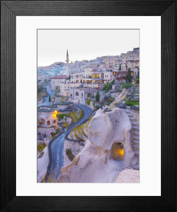 Framed Print : Uchisar, near Goreme, Cappadocia, Nevsehir Province, Central Anatolia, Turkey
