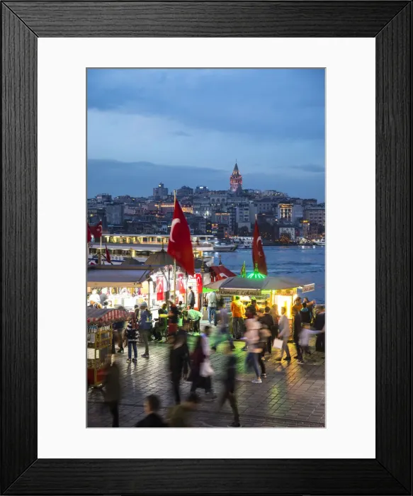 Framed Print : Eminonu district (Galata Tower in the background), Istanbul, Turkey Framed Print : Eminonu district (Galata Tower in the background), Istanbul, Turkey