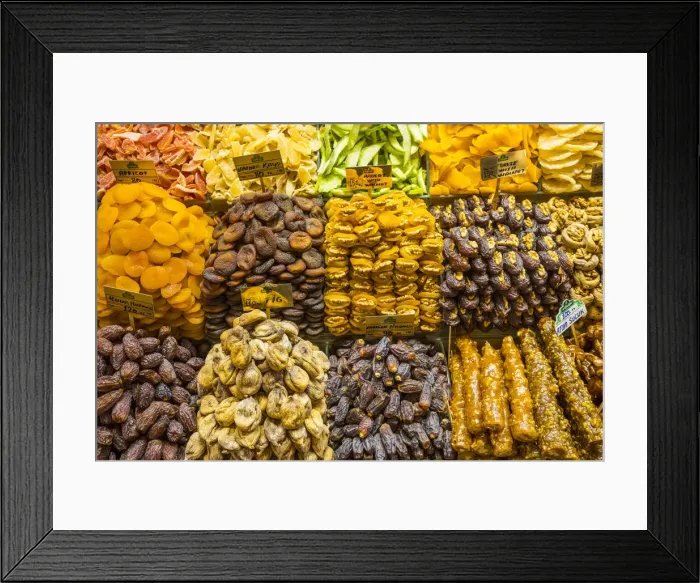 Framed Print : Sried fruit for sale, Egyptian Bazaar (Spice Bazaar), Istanbul, Turkey Framed Print : Sried fruit for sale, Egyptian Bazaar (Spice Bazaar), Istanbul, Turkey