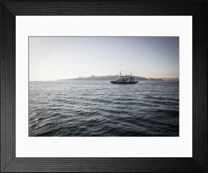 Framed Print : Ferry on the Bosphorus, Istanbul, Turkey