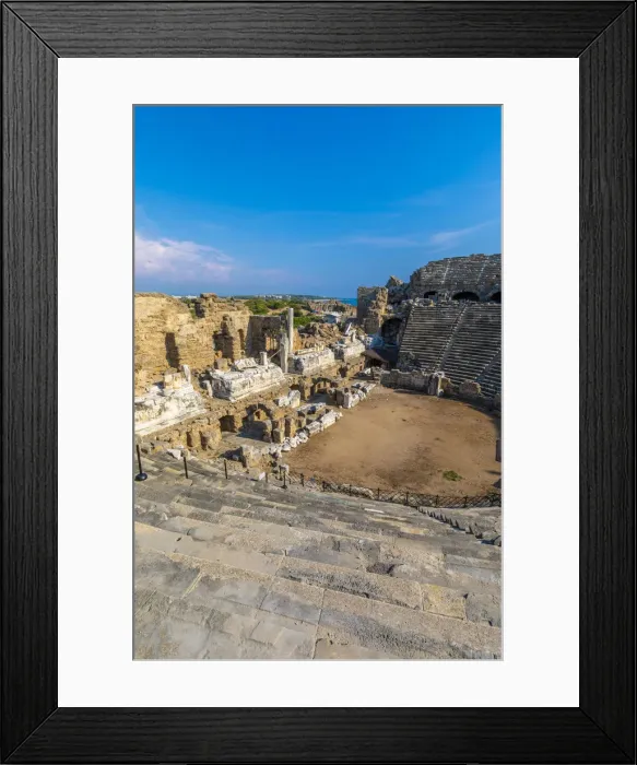 Framed Print : Amphitheatre at Side, Side, Turkey Framed Print : Amphitheatre at Side, Side, Turkey