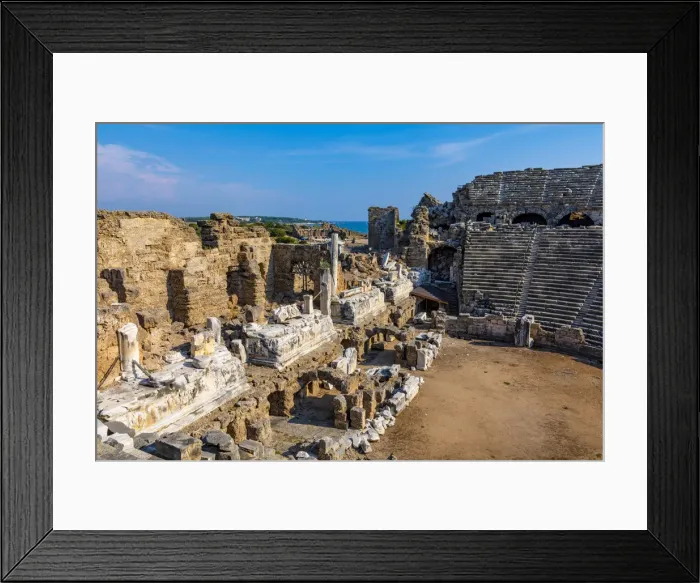 Framed Print : Amphitheatre at Side, Side, Turkey Framed Print : Amphitheatre at Side, Side, Turkey