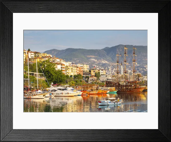 Framed Print : Alanya Harbour, Alanya, Turkey Framed Print : Alanya Harbour, Alanya, Turkey