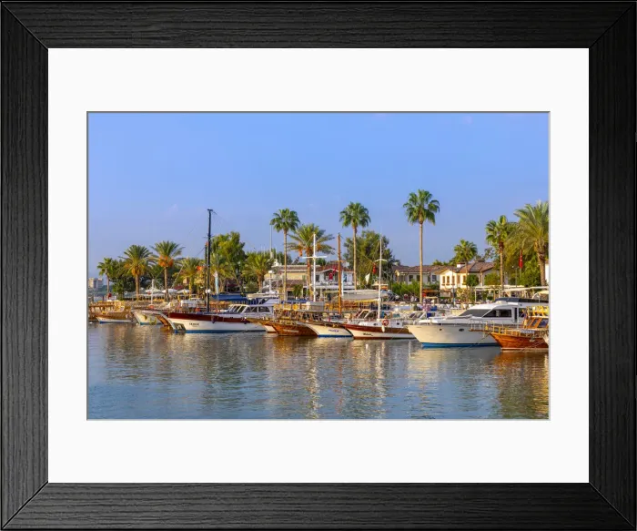 Framed Print : Side Harbour, Side, Turkey Framed Print : Side Harbour, Side, Turkey