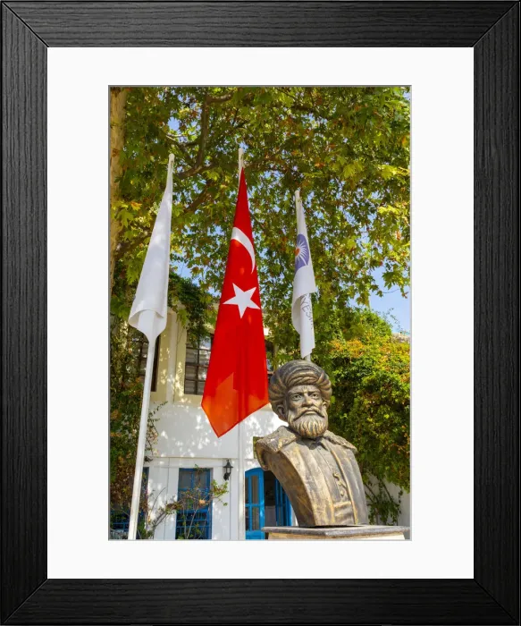 Framed Print : Statue of Hayreddin Barbarossa, Antalya, Turkey Framed Print : Statue of Hayreddin Barbarossa, Antalya, Turkey