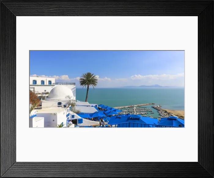 Framed Print : Tunisia, Sidi Bou Said, Cafe des Delices, also called Cafe Sidi Chabaane Framed Print : Tunisia, Sidi Bou Said, Cafe des Delices, also called Cafe Sidi Chabaane