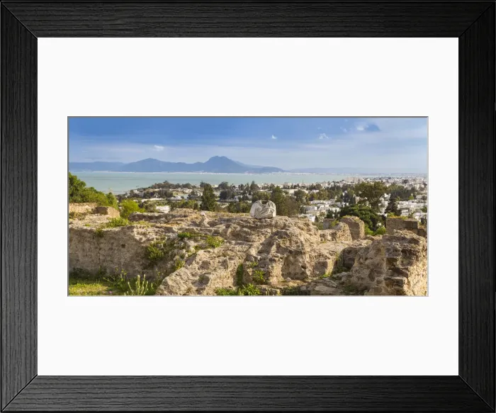 Framed Print : Tunisia, Tunis, Carthage, Byrsa Hill, Punic Ruins Framed Print : Tunisia, Tunis, Carthage, Byrsa Hill, Punic Ruins