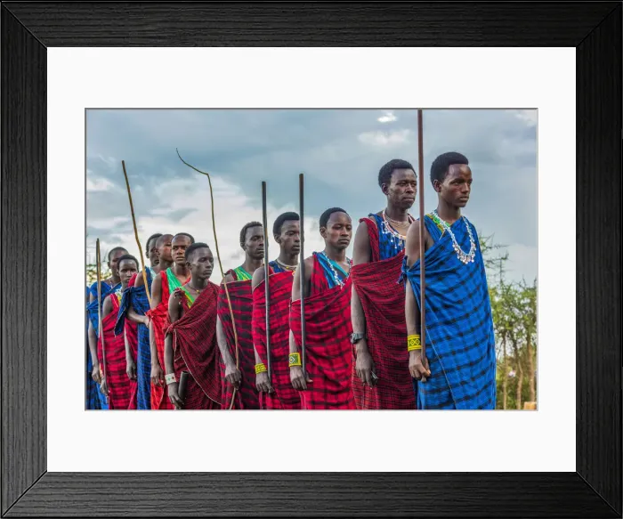Framed Print : Africa, Tanzania, Loiborsoit. At a Msai wedding